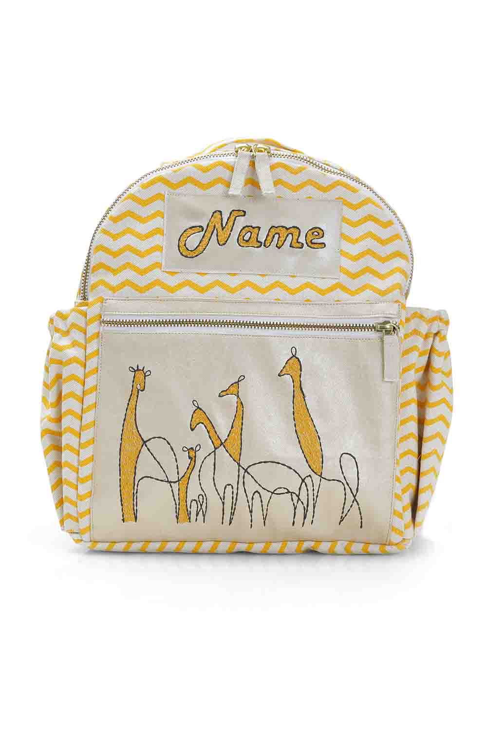 giraffe emb small backpack-1