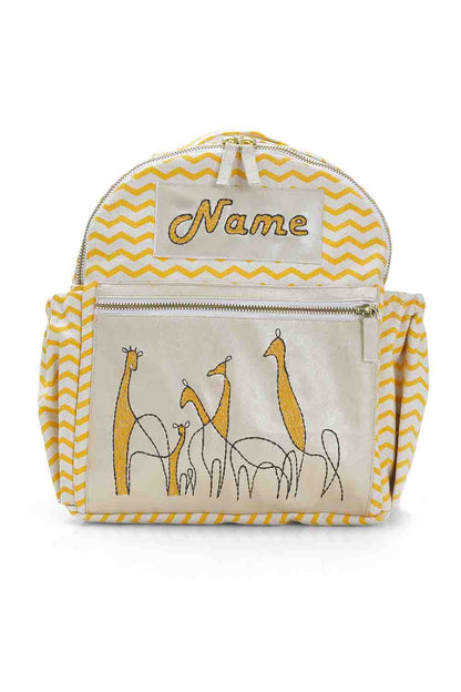 giraffe emb small backpack-1