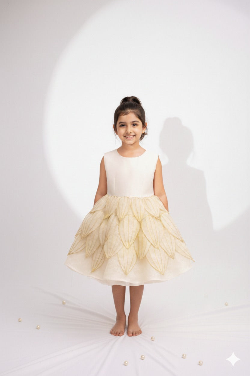 Handmade  tissue petal dress