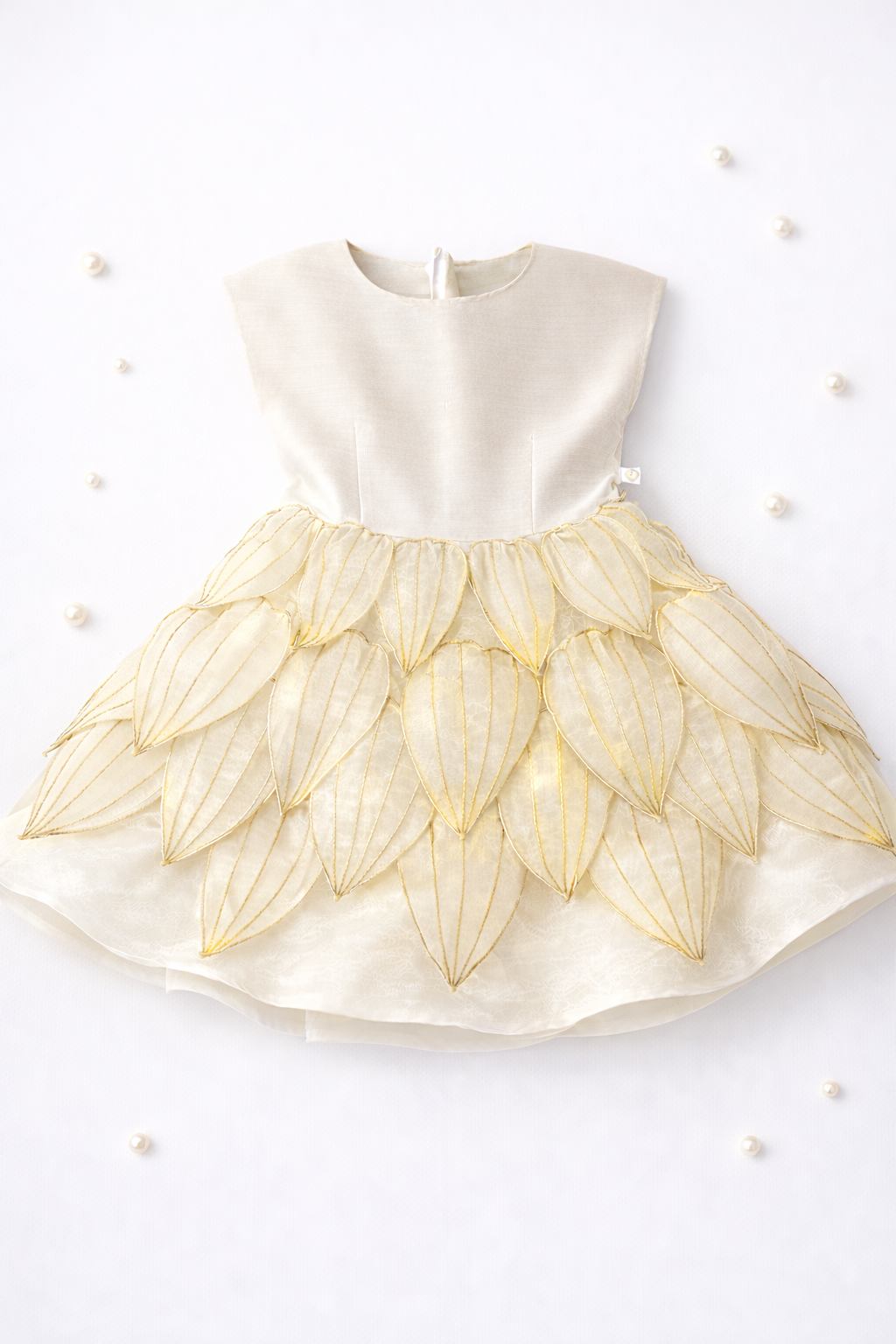 Handmade  tissue petal dress