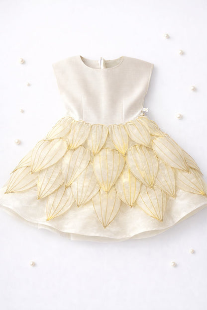 Handmade  tissue petal dress