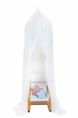 Sheer mosquito net cot canopy