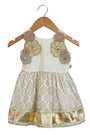 Ivory 3d flower dress