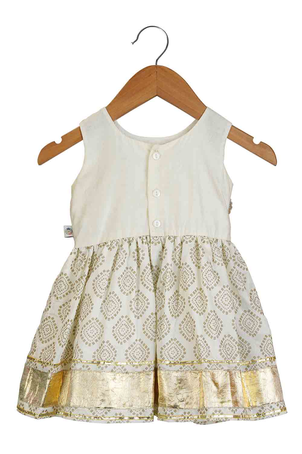 Ivory 3d flower dress