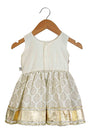 Ivory 3d flower dress