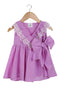 Ruffled wrap infant girls dress