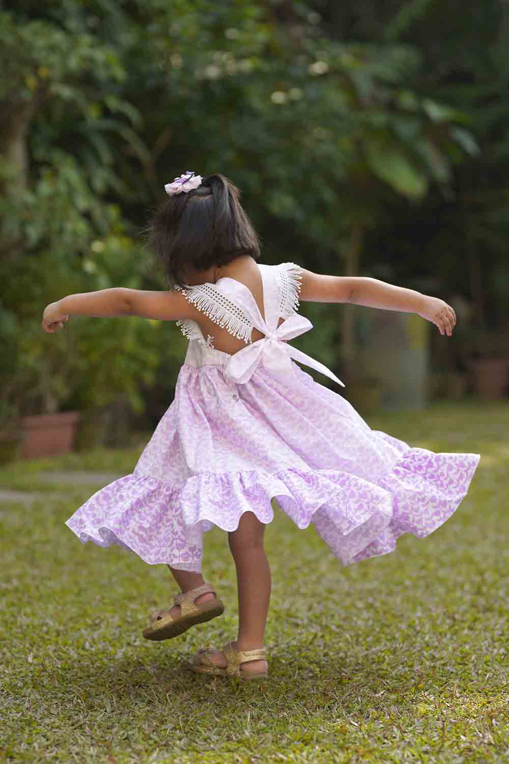 lilac tiered dress 2