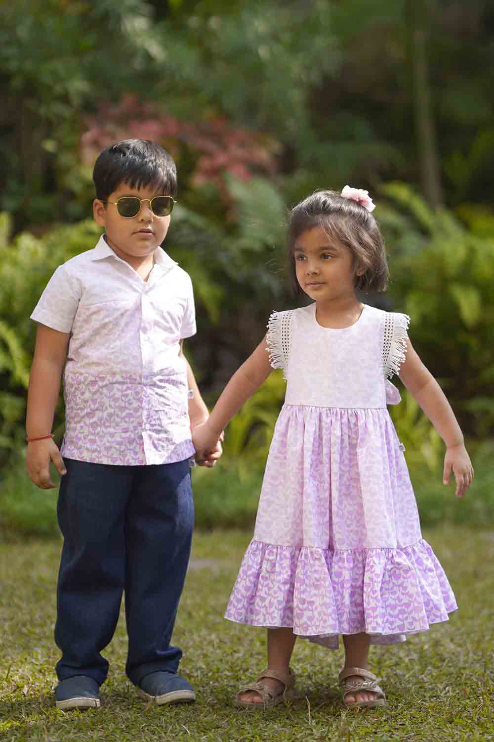 lilac tiered dress 3