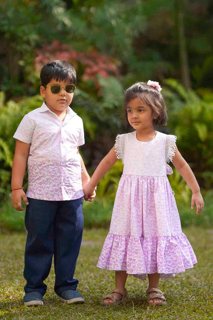 lilac tiered dress 3