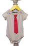 Romper with detachable tie