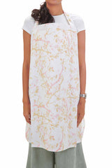 Organic cotton, printed Nursing apron for moms.