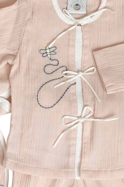 Luxury embroidered baby gift set for girls