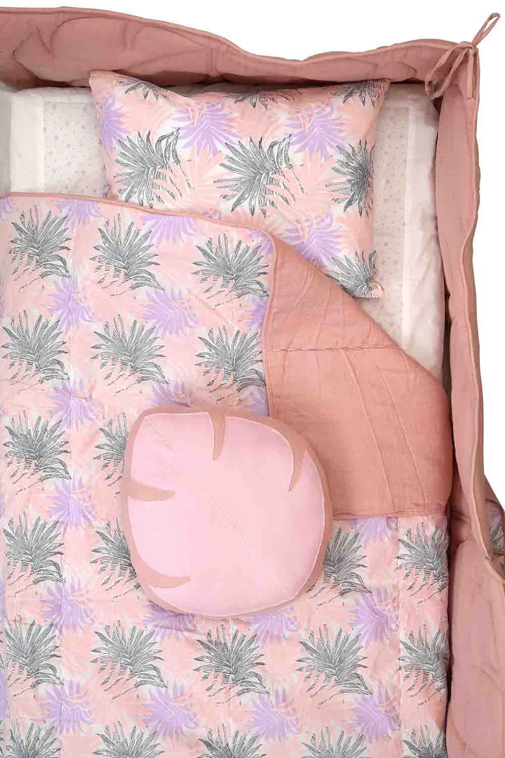 pink fern bedding set-2