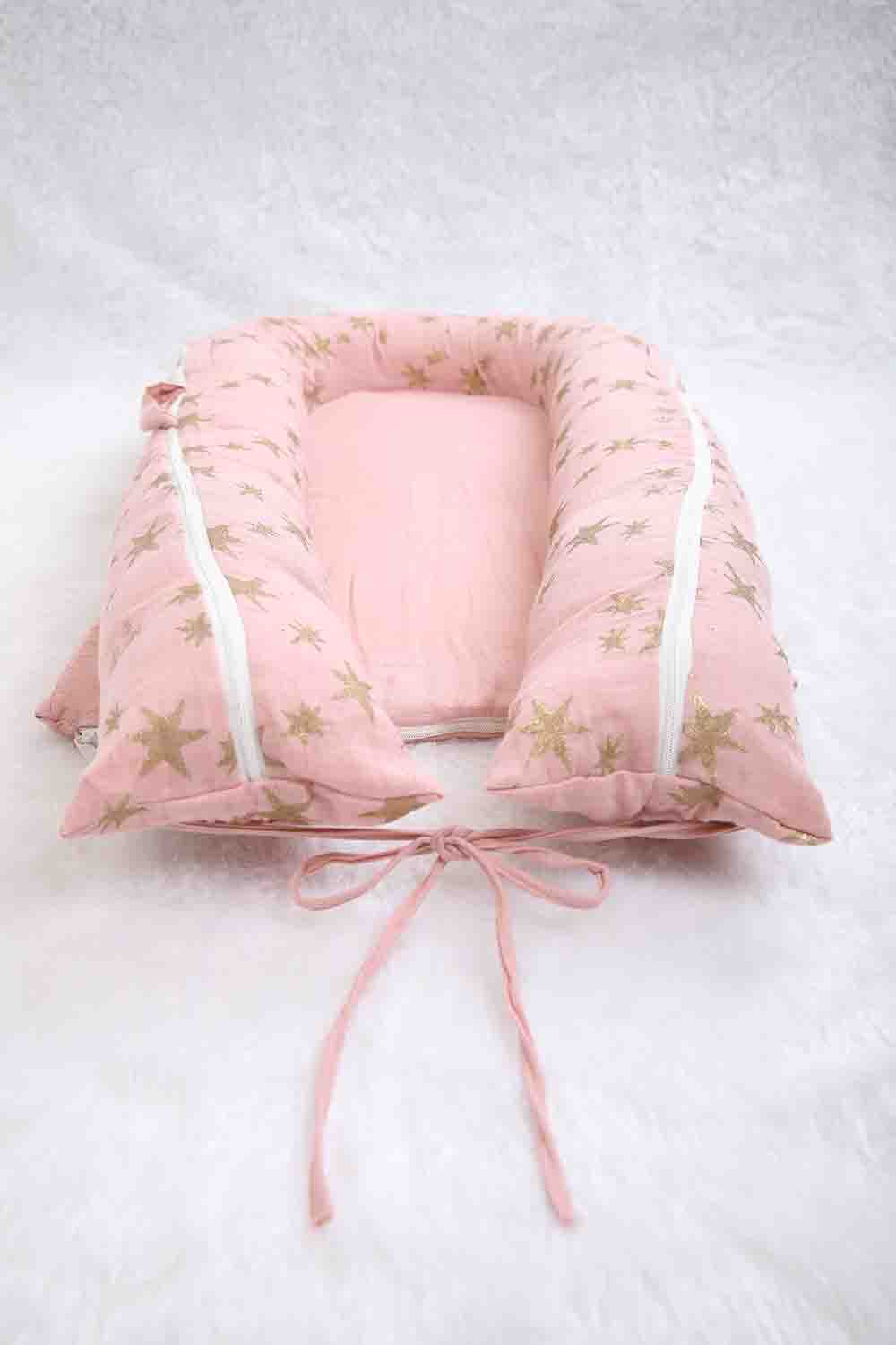 pink starry nest bed-2