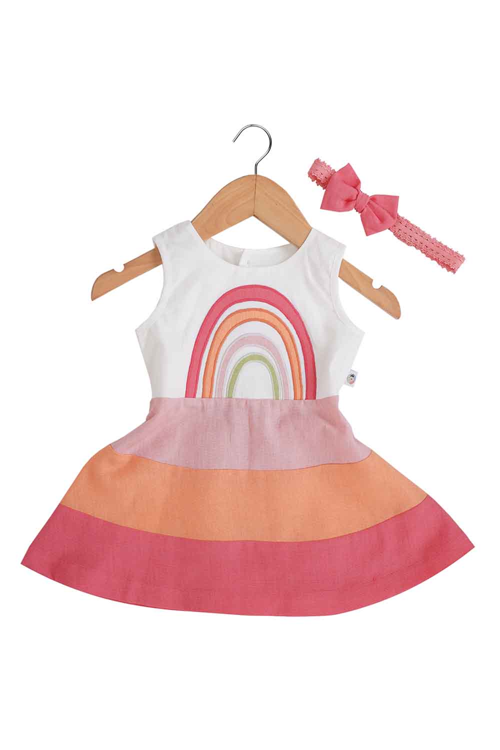 rainbow infant dress-1