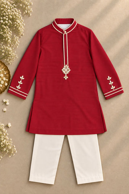 Ruby Gota kurta set for infant boys