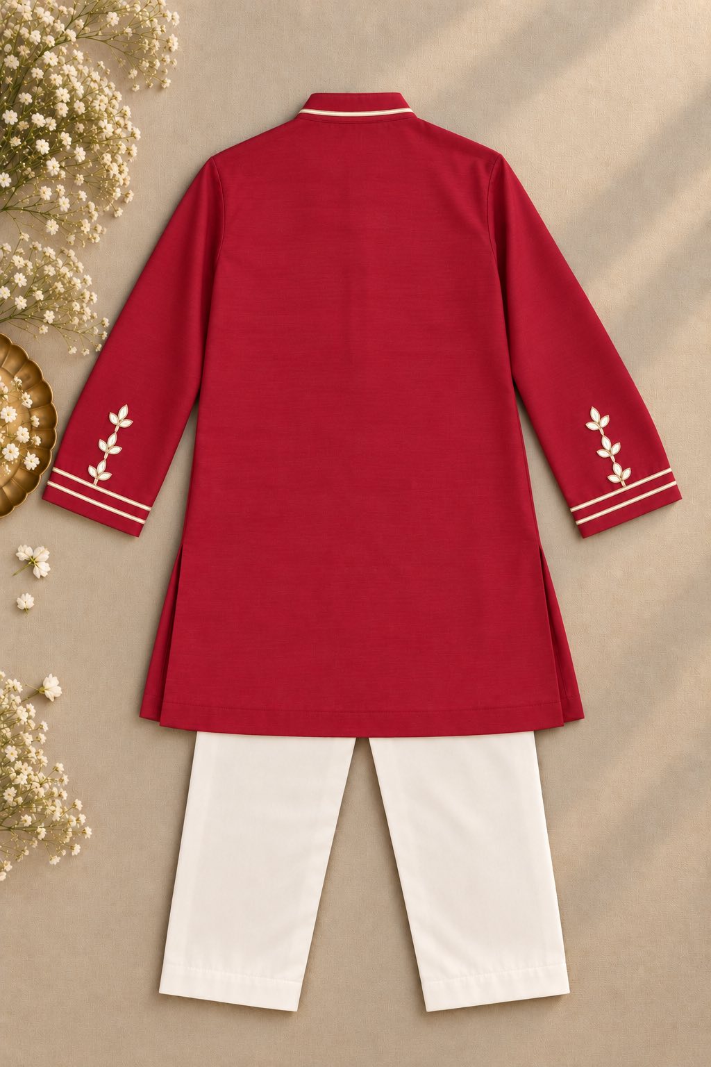 Ruby Gota kurta set for infant boys