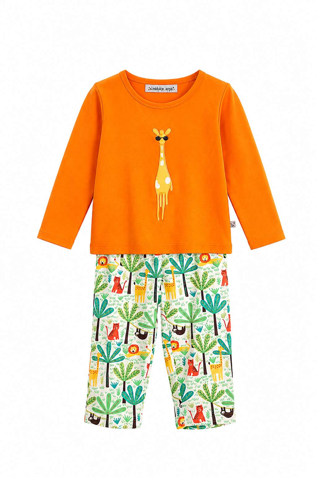 Embroidered safari infant nightsuit