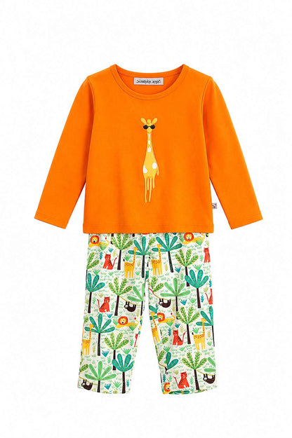 Embroidered safari infant nightsuit
