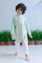 Gota embellished kurta set for infant boys