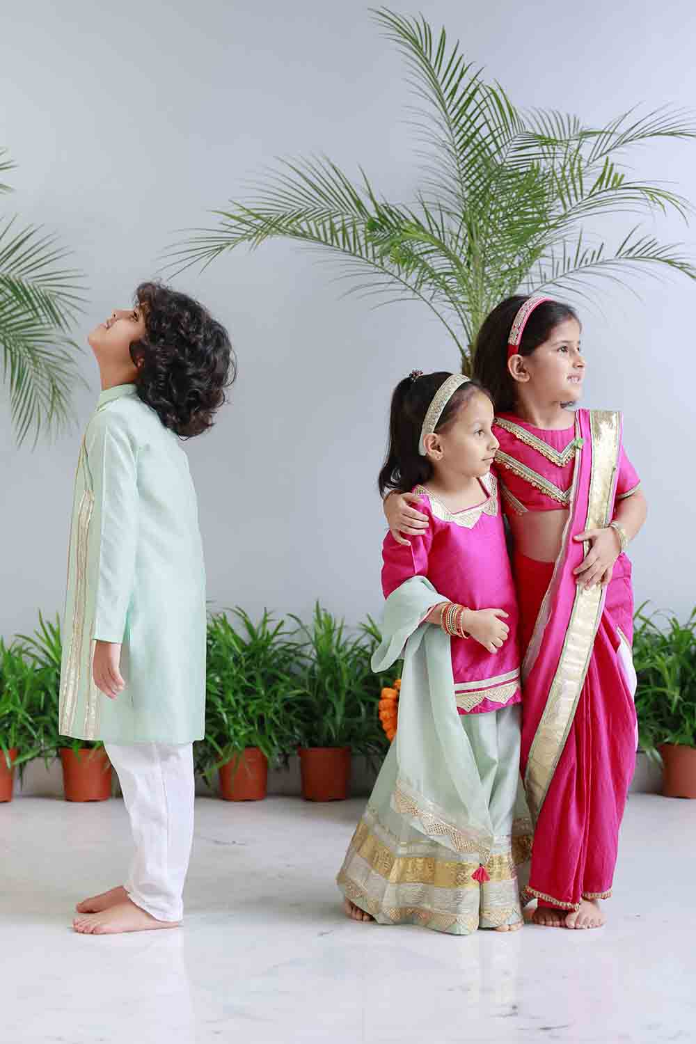 Gota embellished kurta set