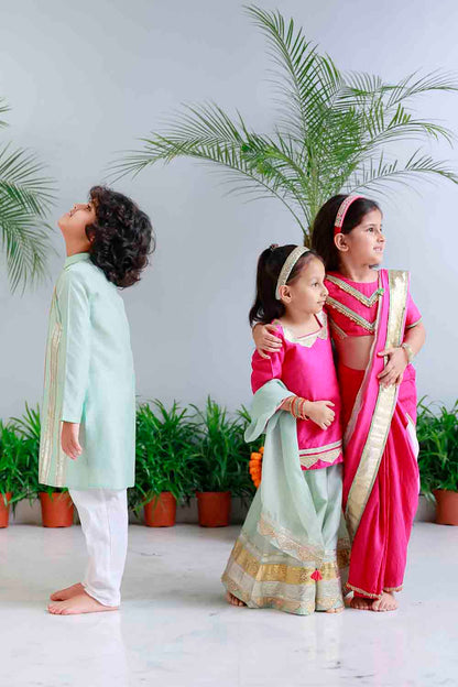 Gota embellished kurta set