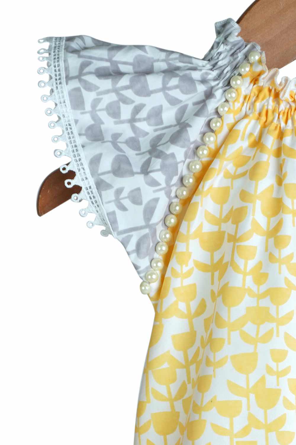 smocked tulip print dress 3
