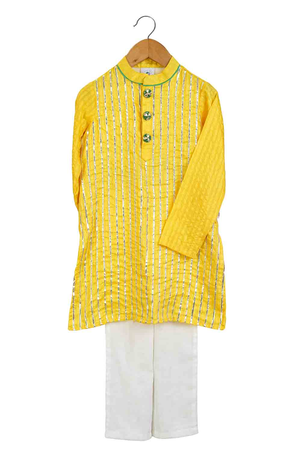 Marigold gota kurta for boys
