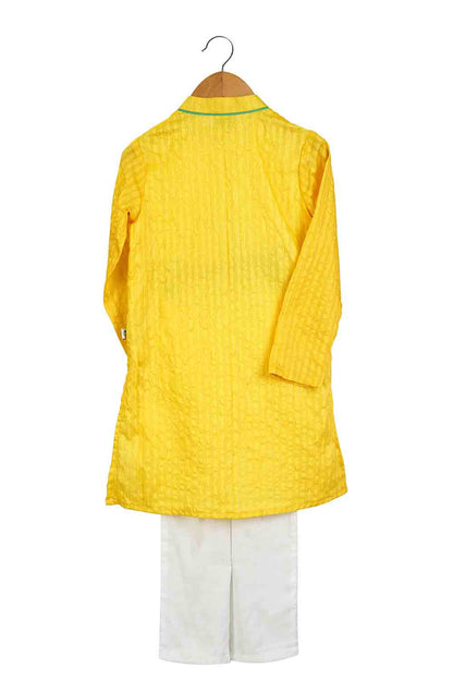 Marigold gota kurta for boys