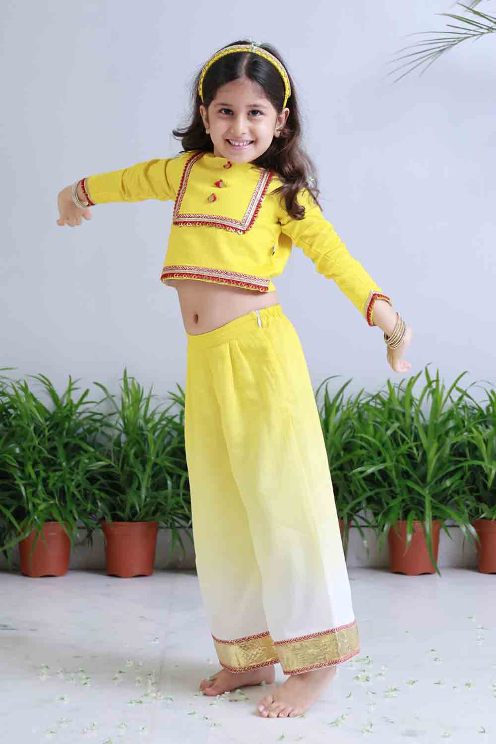 Shaded palazzo set for infant girls