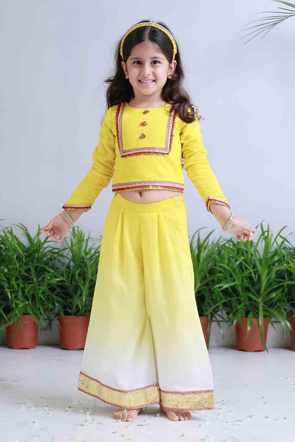 Shaded palazzo set for infant girls